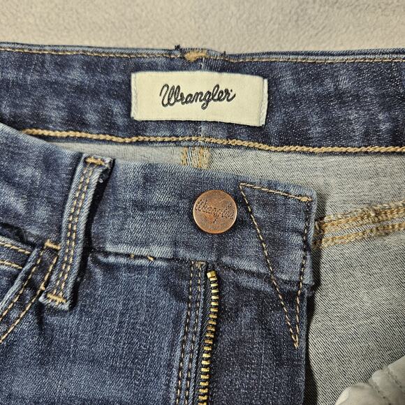 Wrangler Bespoke Bootcut Jeans 27x32.5 High Rise Lacey Jean Comfort Denim Dark - Picture 4 of 14